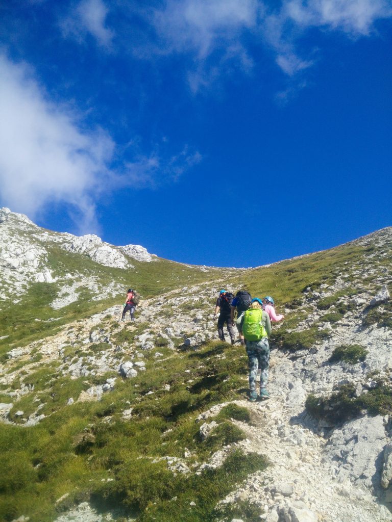 Pogled proti Srebrnemu sedlu